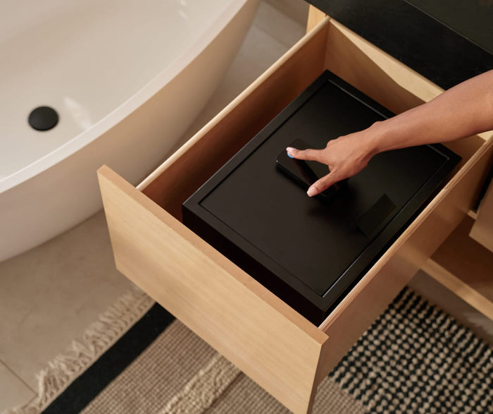 Arm using Fingerprint Function of Indrawer safe in Bathroom Drawer