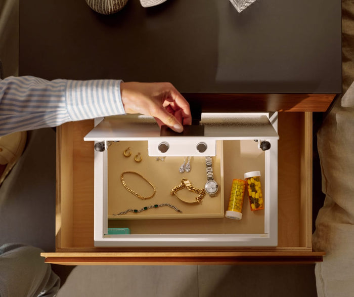 Indrawer Safe Open in Bedroom Safe