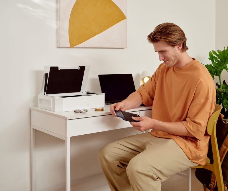 Case Safe Open on Desk